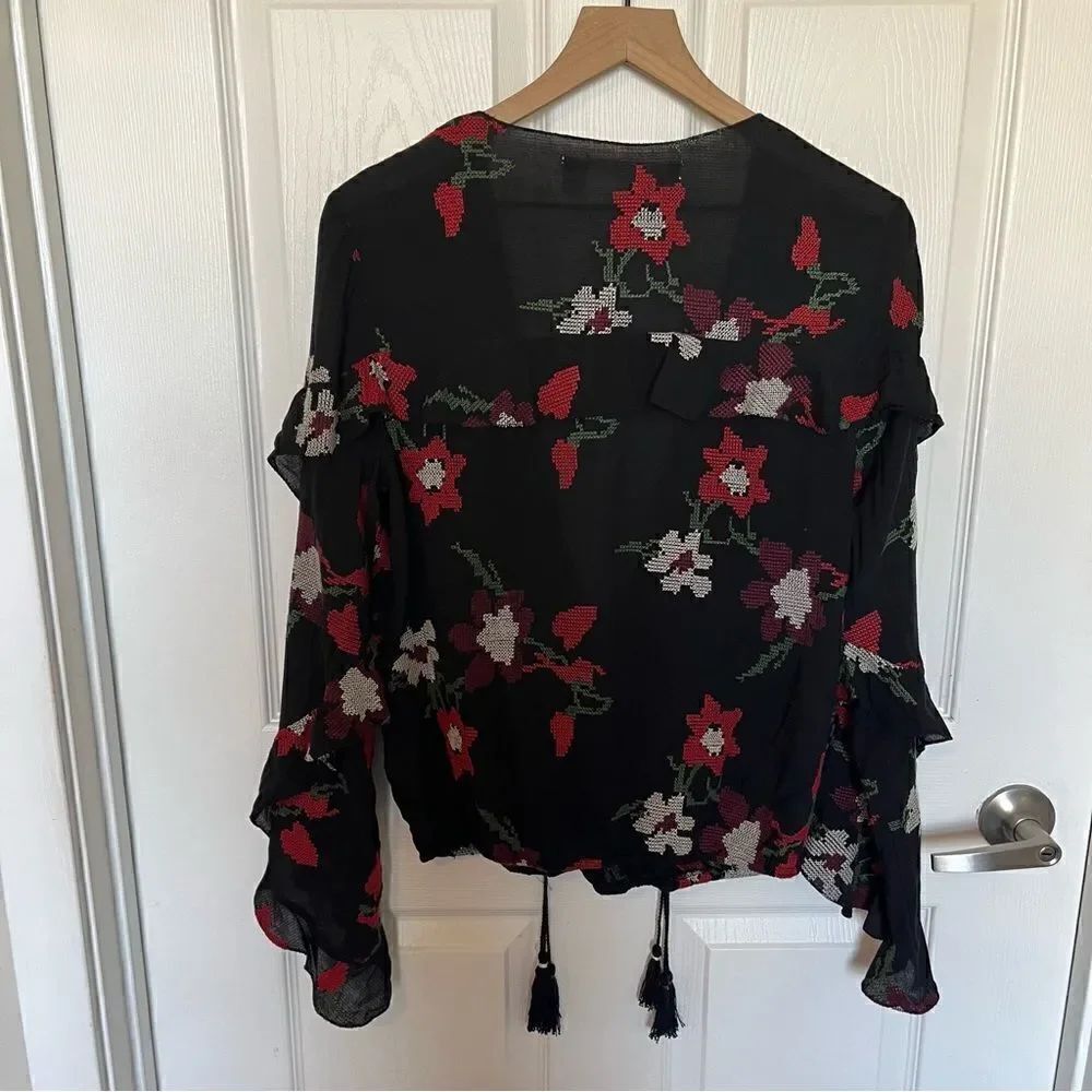 Chelsea Violet Embroidered Floral Blouse - Picture 7 of 14